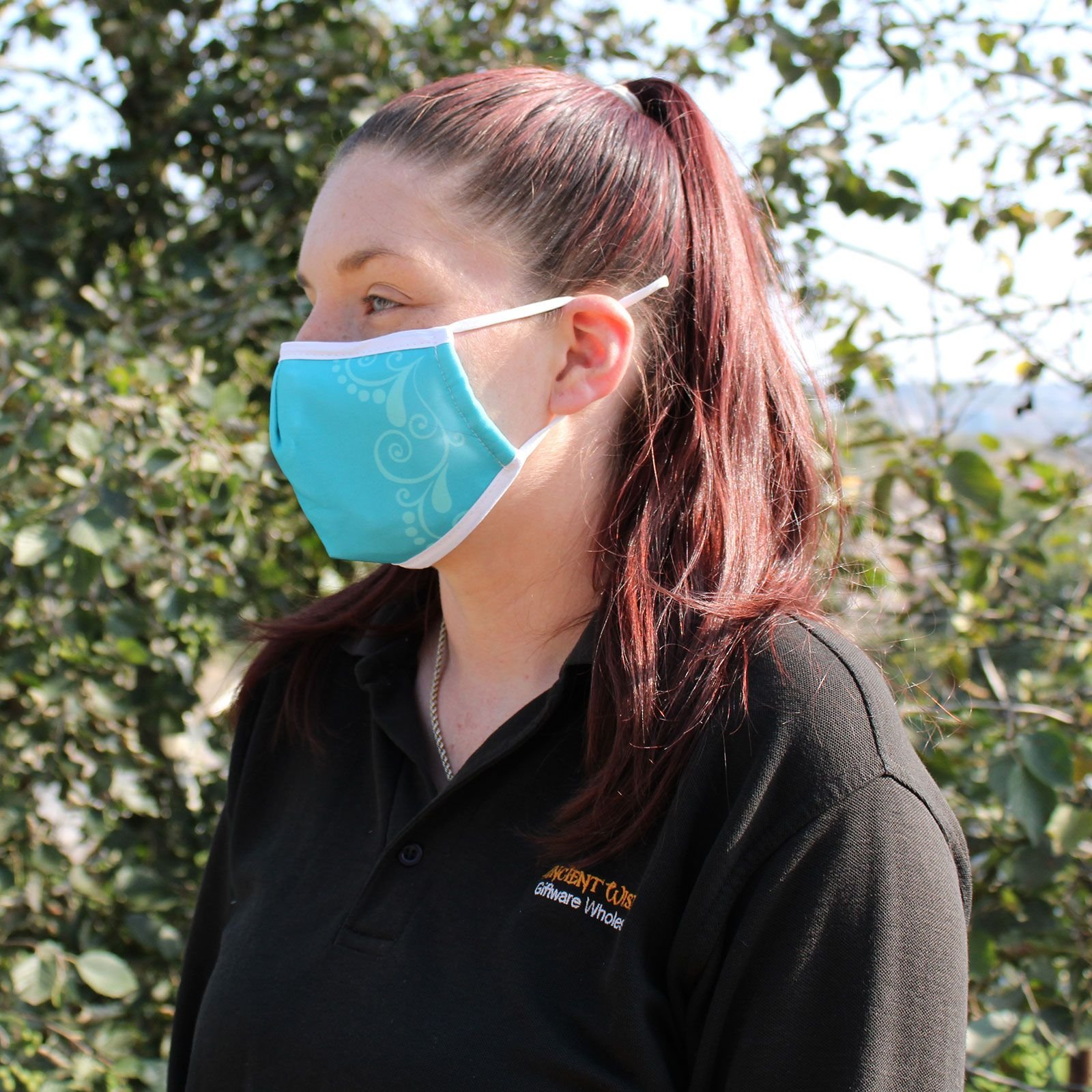 lightweight comfort face mask blue butterfly Lightweight Comfort Face Mask Blue Butterfly - Image 3