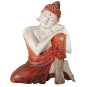 Contemplative Serenity Hand Carved Buddha Suar