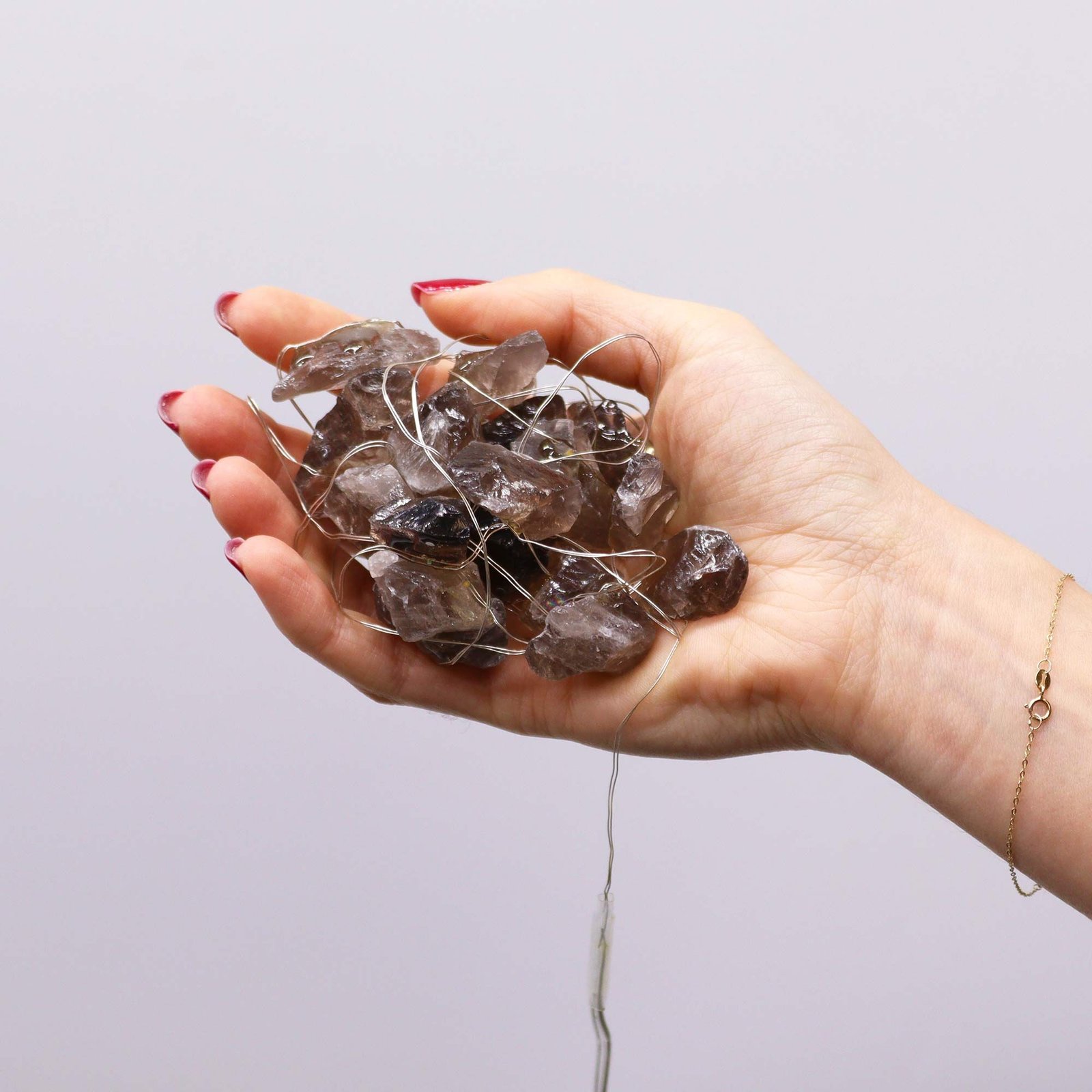 radiant abundance gemstone string lights citrine Radiant Abundance Gemstone String Lights Citrine - Image 4