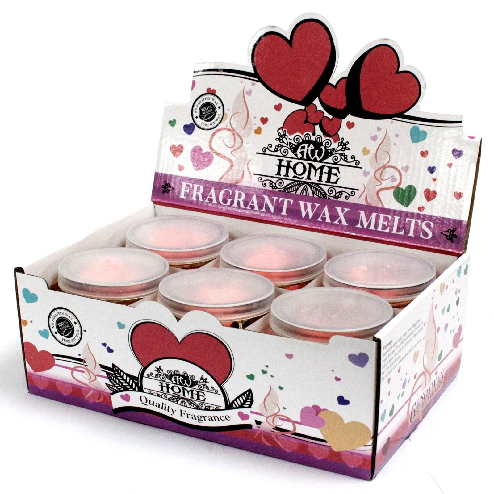 romantic aura soy wax melt hearts classic rose Romantic Aura Soy Wax Melt Hearts Classic Rose - Image 3