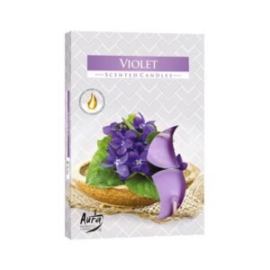 Soft Bloom Tealight Candles Violet