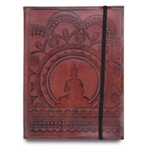 Mindful Journey Leather Notebook Tibetan Mandala