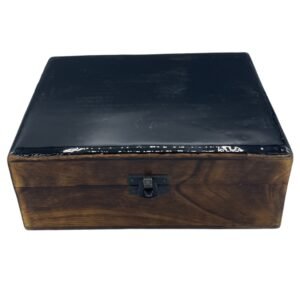 Timeless Elegance Storage Box Black Mango Wood