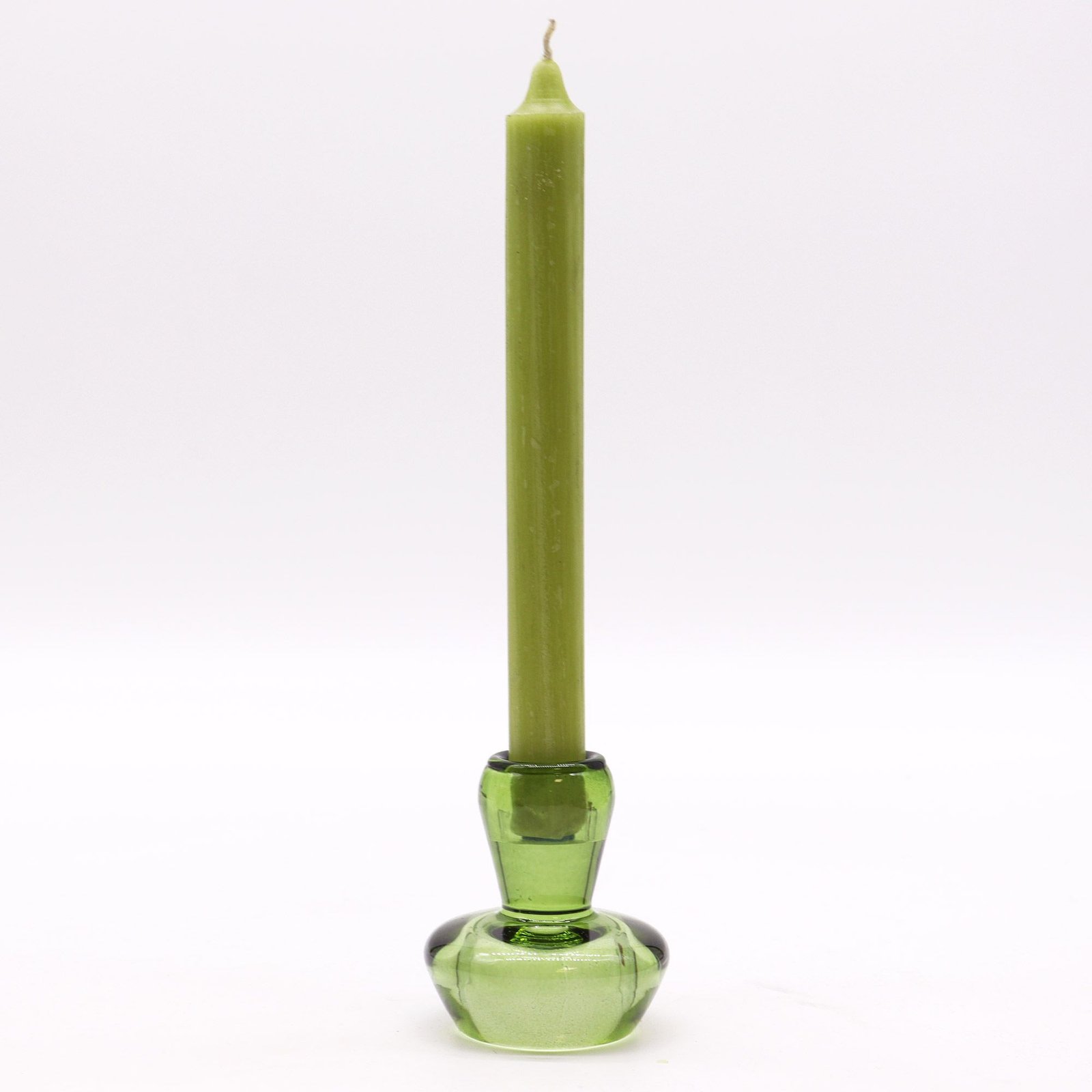 reversible mushroom glass candle holders jade Reversible Mushroom Glass Candle Holders Jade - Image 3