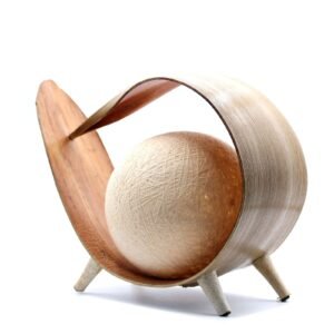 Calming Loop Table Lamp Natural Coconut