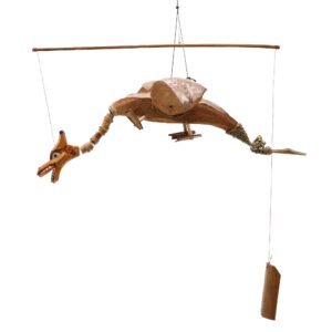 Playful Garden Dragon Mobile Natural Coconut