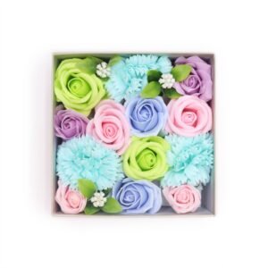 New Arrival Blessing Soap Flower Box Blue