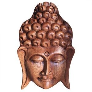 Mindful Keepsake Puzzle Box Buddha Head Wood