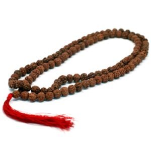 Balancing Meditation Mala Necklace Brown Rudraksha