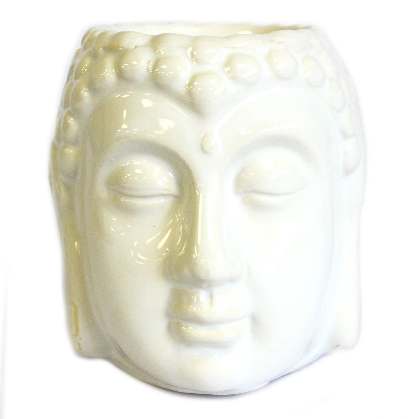 Biela keramická Buddha aróma lampa Čistá biela keramická Buddha aróma lampa