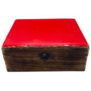 Energetic Keepsake Storage Box Red Mango Wood