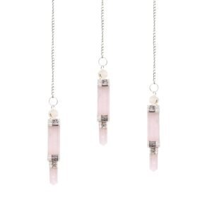 Heart Healing Rose Quartz Triple Pendulum