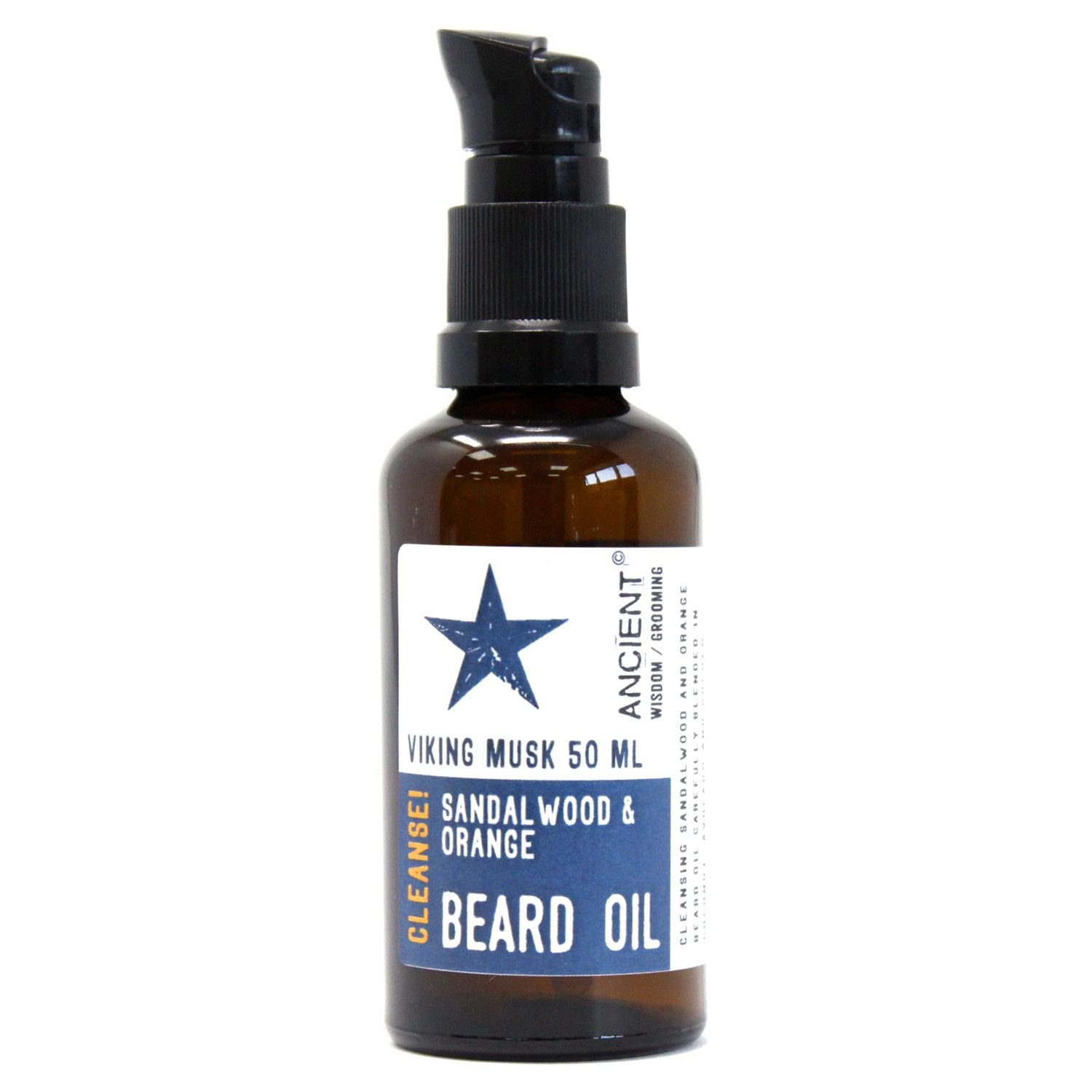 Čistiaci olej na bradu pomaranč santal 50ml Čistiaci olej na bradu pomaranč santal pižmo – Obrázok 5