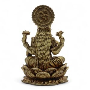 Prosperity Blessings Miniature Statue Brass Laxmi