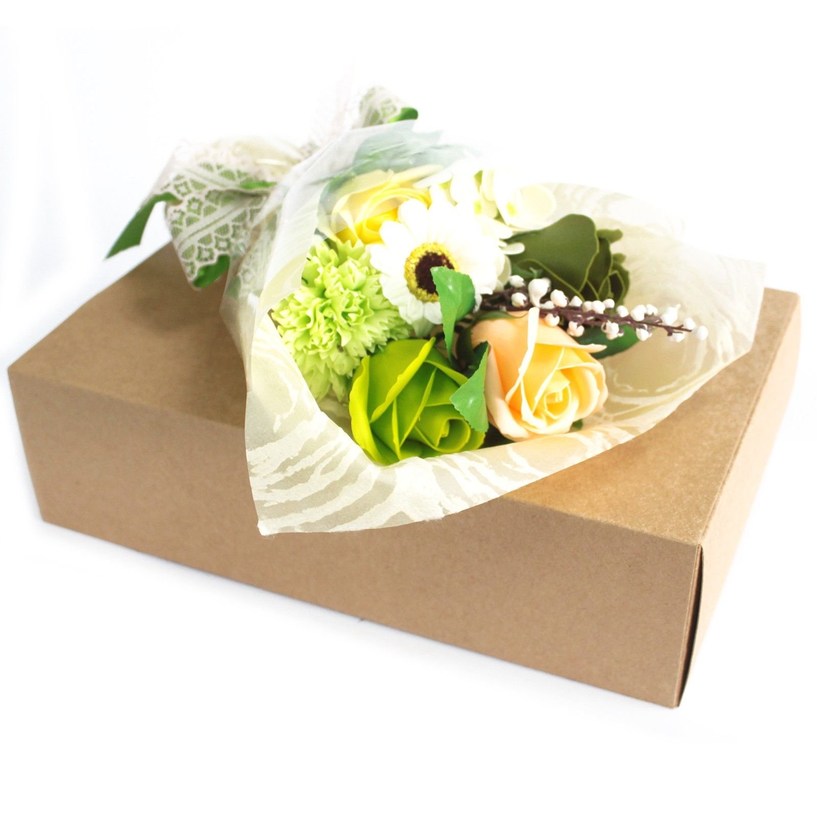 refreshing bath soap flower bouquet green box Refreshing Bath Soap Flower Bouquet Green Box - Image 2