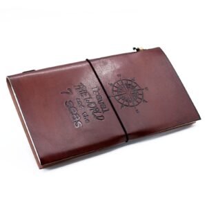 Wanderlust Leather Travel Writing Journal Brown