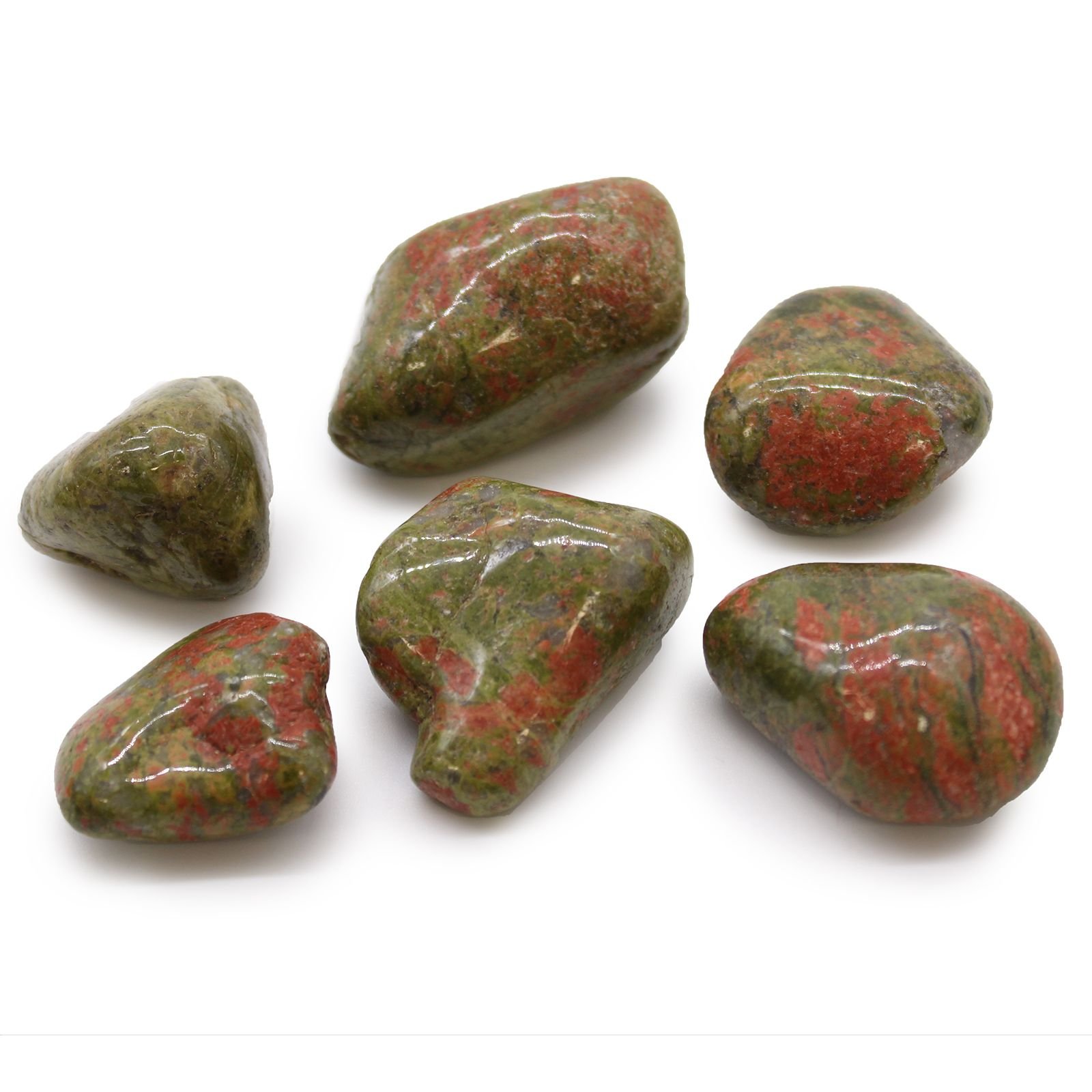 emotional balance tumbled stones set unakite Emotional Balance Tumbled Stones Set Unakite