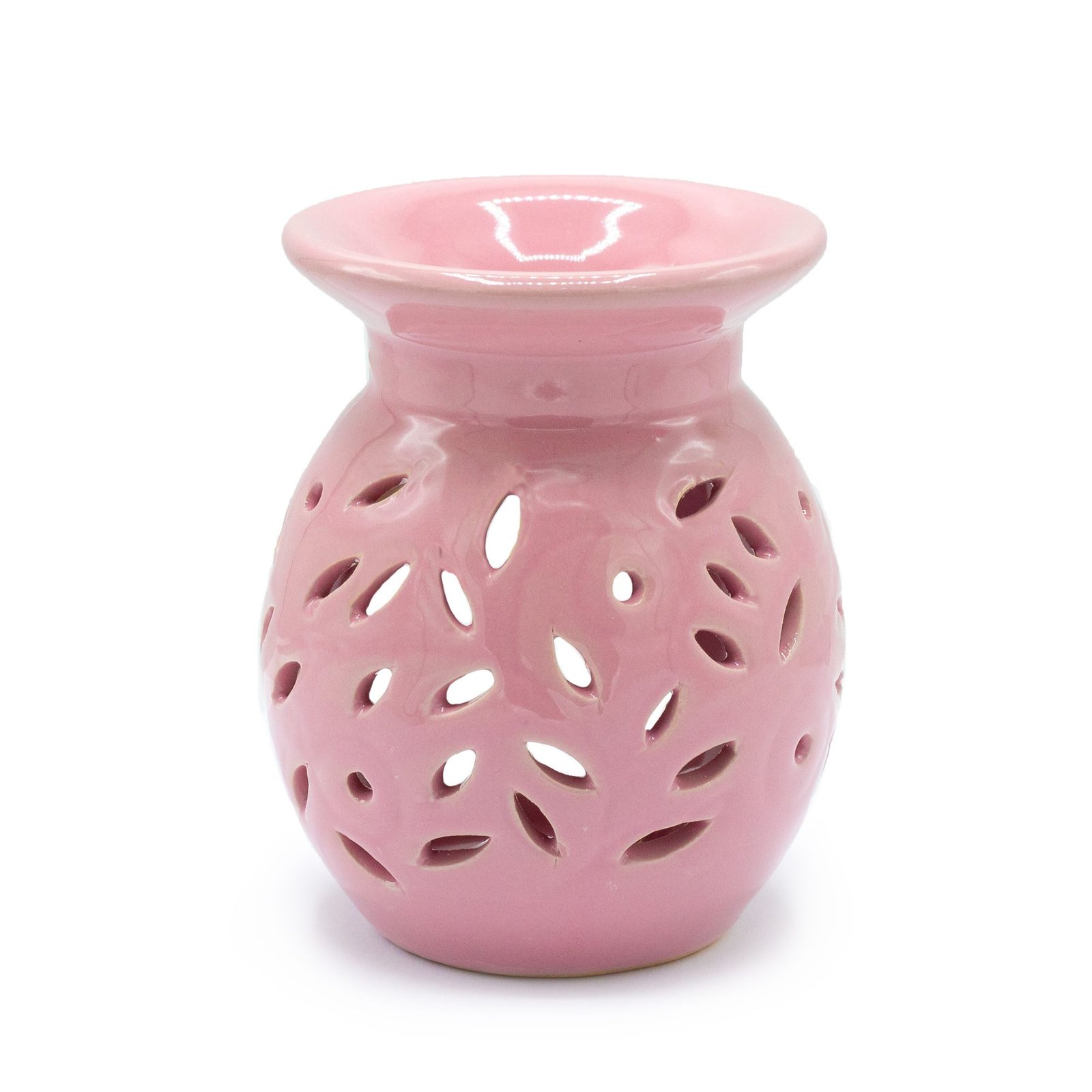 tranquil ceramic floral oil burner rose Tranquil Ceramic Floral Oil Burner Rose