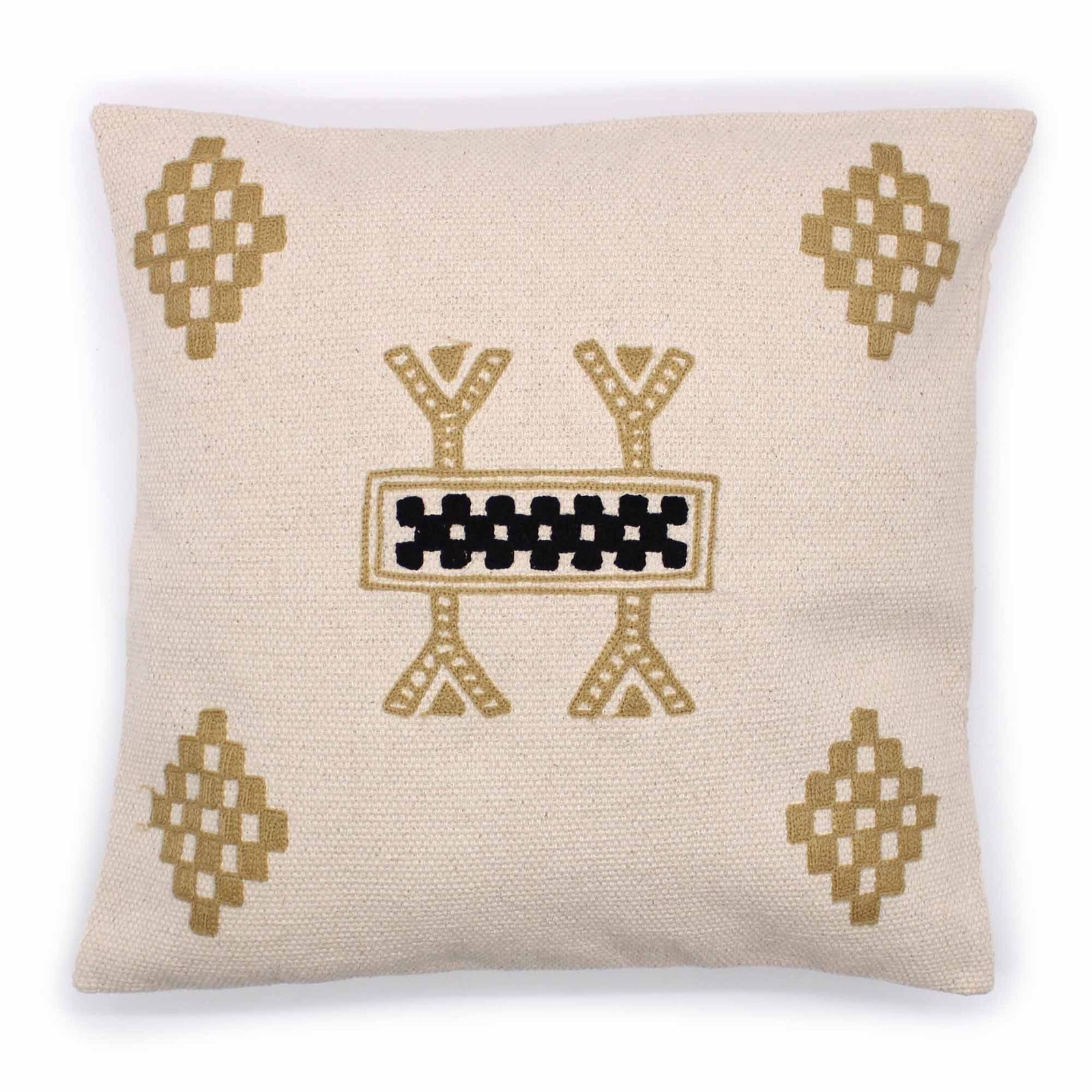 berber-inspired cushion cover soft neutrals Berber-Inspired Cushion Cover Soft Neutrals - Image 2