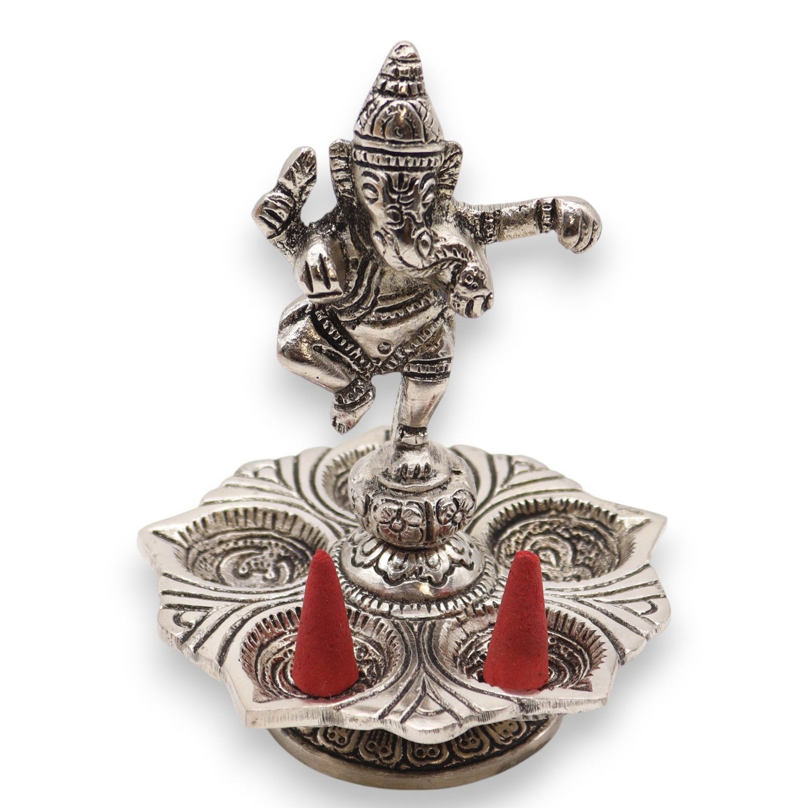 joyful ganesha dance incense holder metal Joyful Ganesha Dance Incense Holder Metal - Image 2