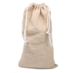 Eco Gift Drawstring Pouch Natural Jute Large