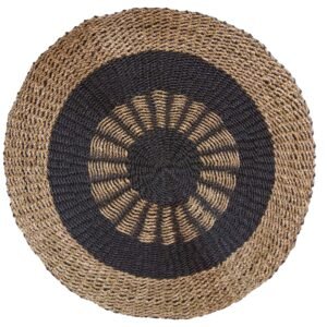 Grounding Glow Round Seagrass Sun Rug