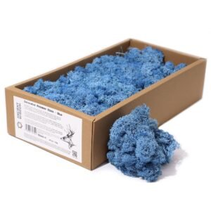 Calming Ocean Reindeer Moss Decor Blue