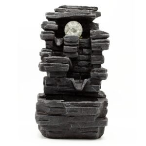 Crystal Serenity Rock Cascade Tabletop Fountain