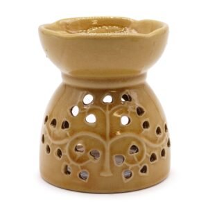 Warm Tree of Life Ceramic Oil Burner Honey