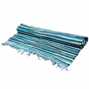 Serene Room Rag Rug Aqua Blues