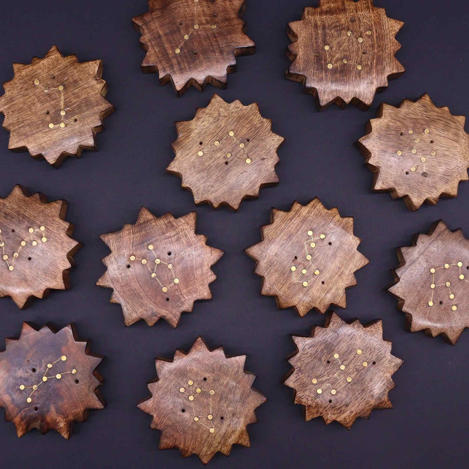 radiant sun zodiac brass incense burner set Radiant Sun Zodiac Brass Incense Burner Set - Image 14