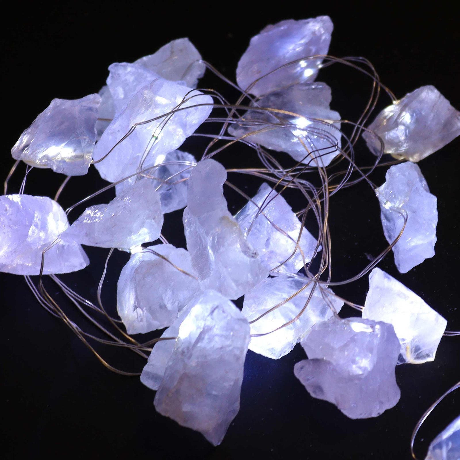purifying clarity gemstone string lights rock quartz Purifying Clarity Gemstone String Lights Rock Quartz - Image 3