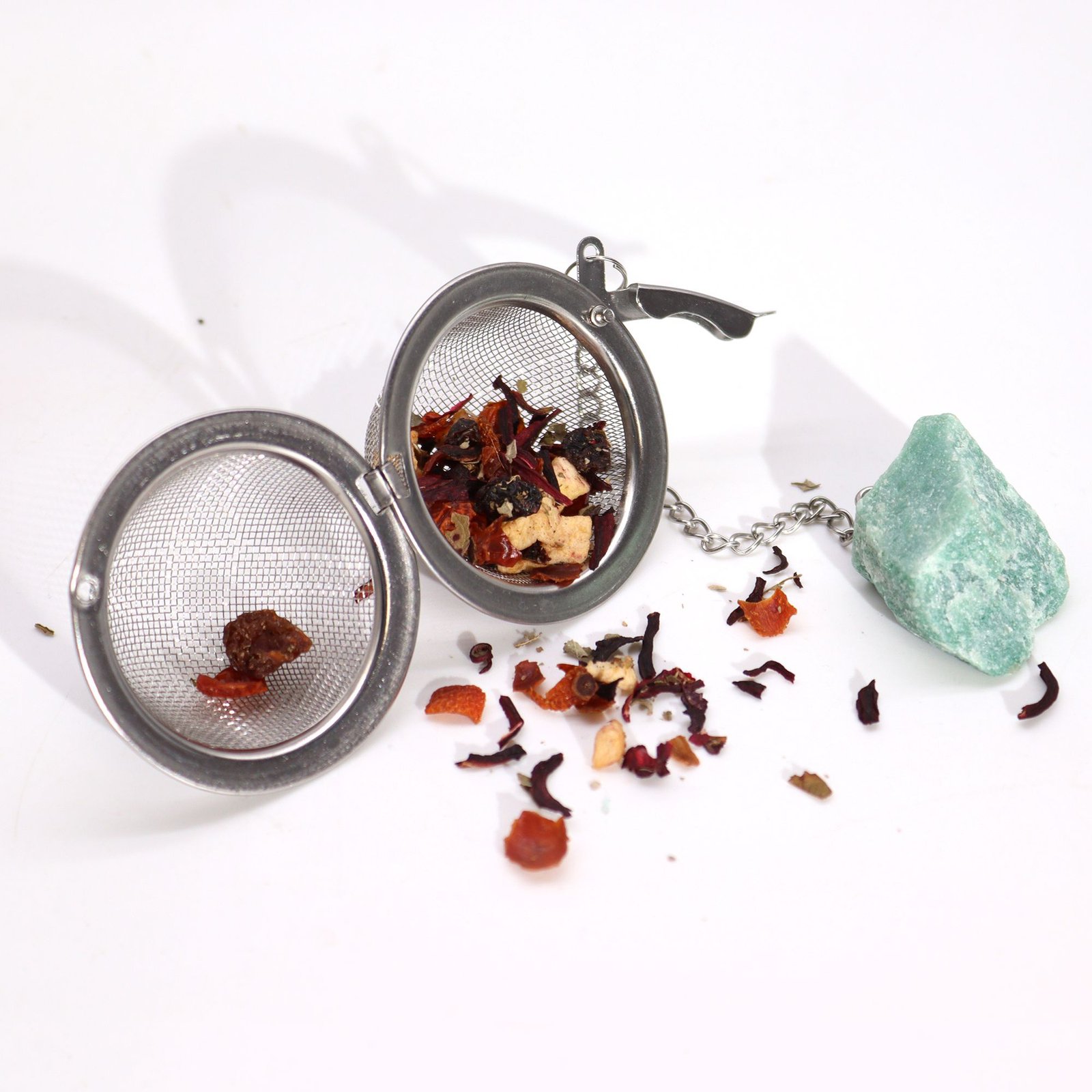 calming ritual tea strainer aquamarine crystal Calming Ritual Tea Strainer Aquamarine Crystal - Image 4