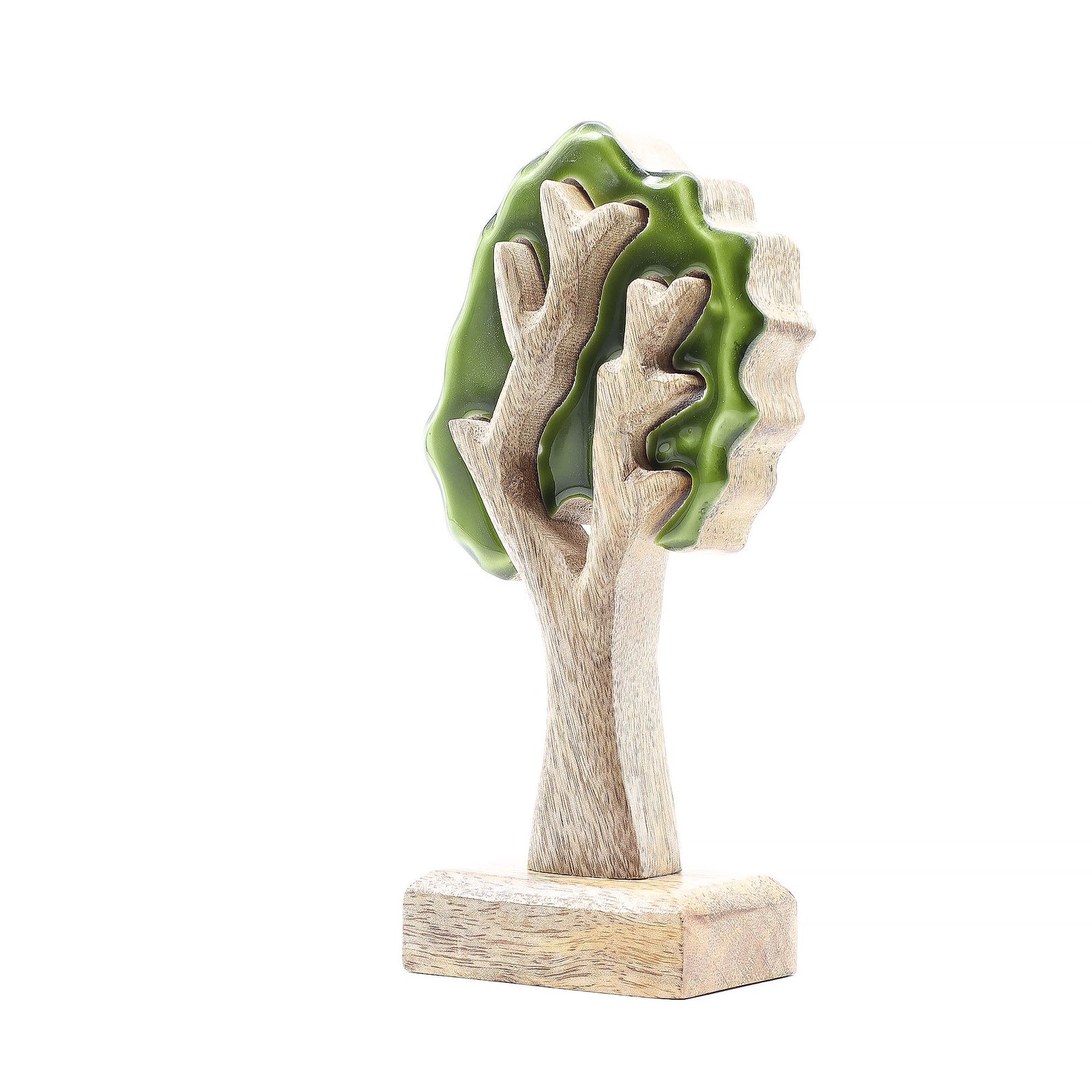 tranquil forest 3d single tree mango wood ornament Tranquil Forest 3D Single Tree Mango Wood Ornament