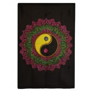 Harmonising Cotton Wall Art Yin Yang Mandala