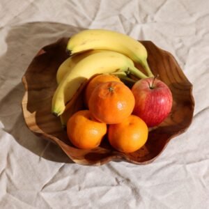 Everyday Harmony Round Teak Fruit Bowl