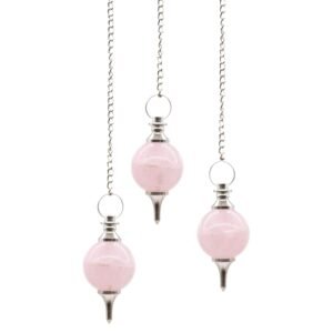 Heart Wisdom Rose Quartz Sphere Pendulum