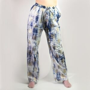 Relaxed Heritage Lounge Pants Gold Blue Greek