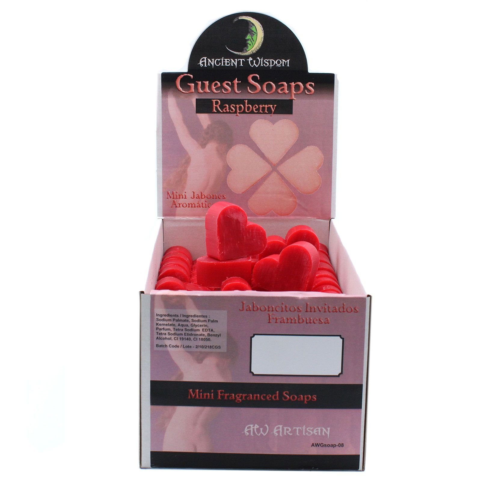 playful heart guest soaps juicy raspberry Playful Heart Guest Soaps Juicy Raspberry - Image 2