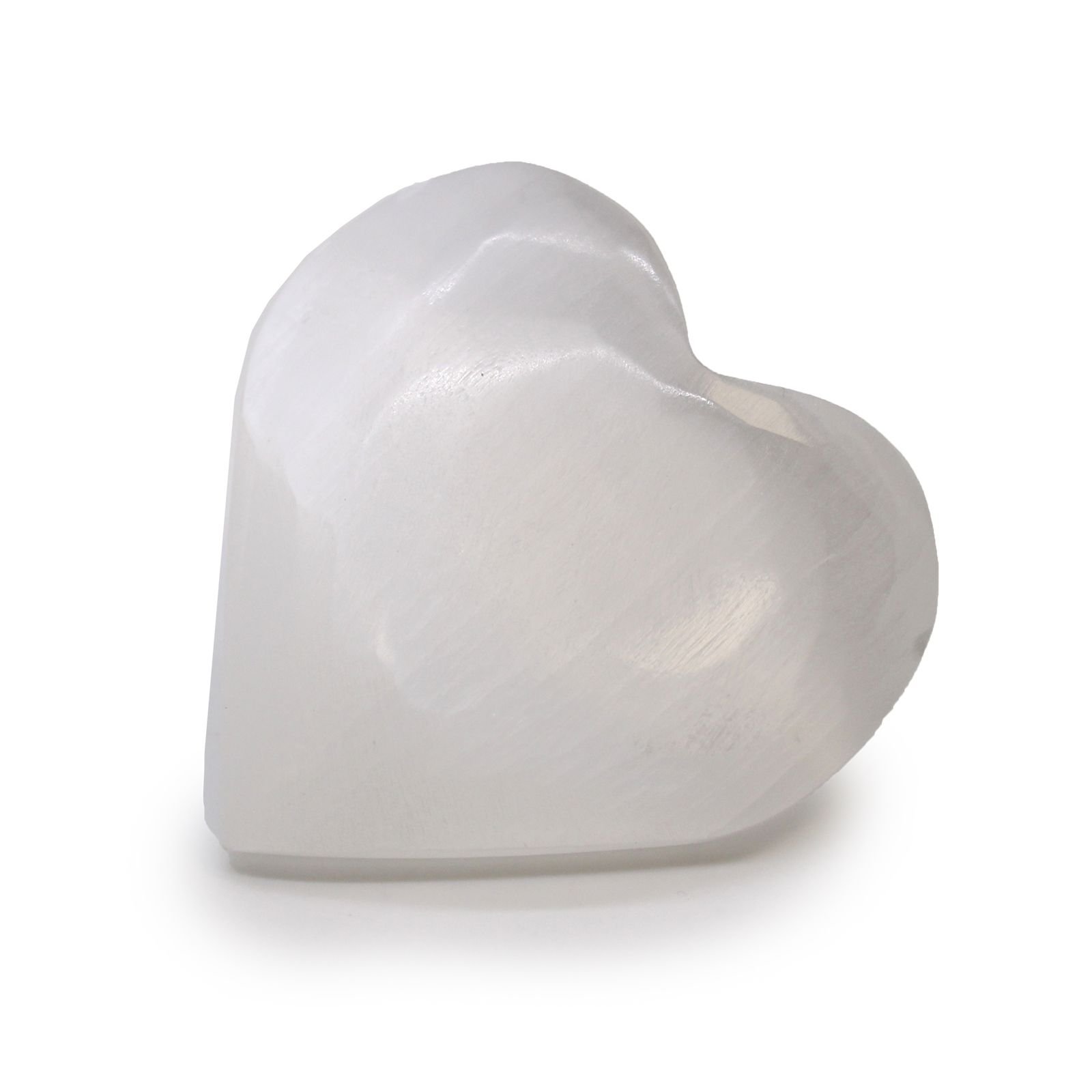 radiant love selenite crystal heart Radiant Love Selenite Crystal Heart