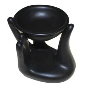 Grounding Support Ceramic Oil Burner Black