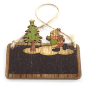 Charming Wooden Snowman Tree Christmas Decorations