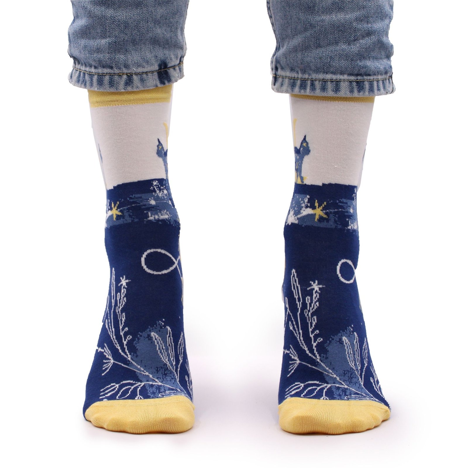 cosy bamboo socks with midnight cat design Cosy Bamboo Socks with Midnight Cat Design - Image 6