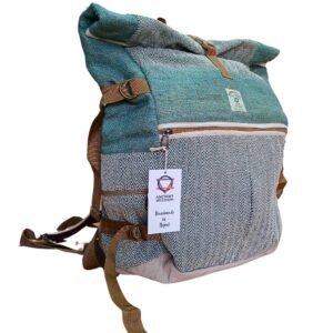 Convertible Rolling Hemp Trekking Backpack Sage