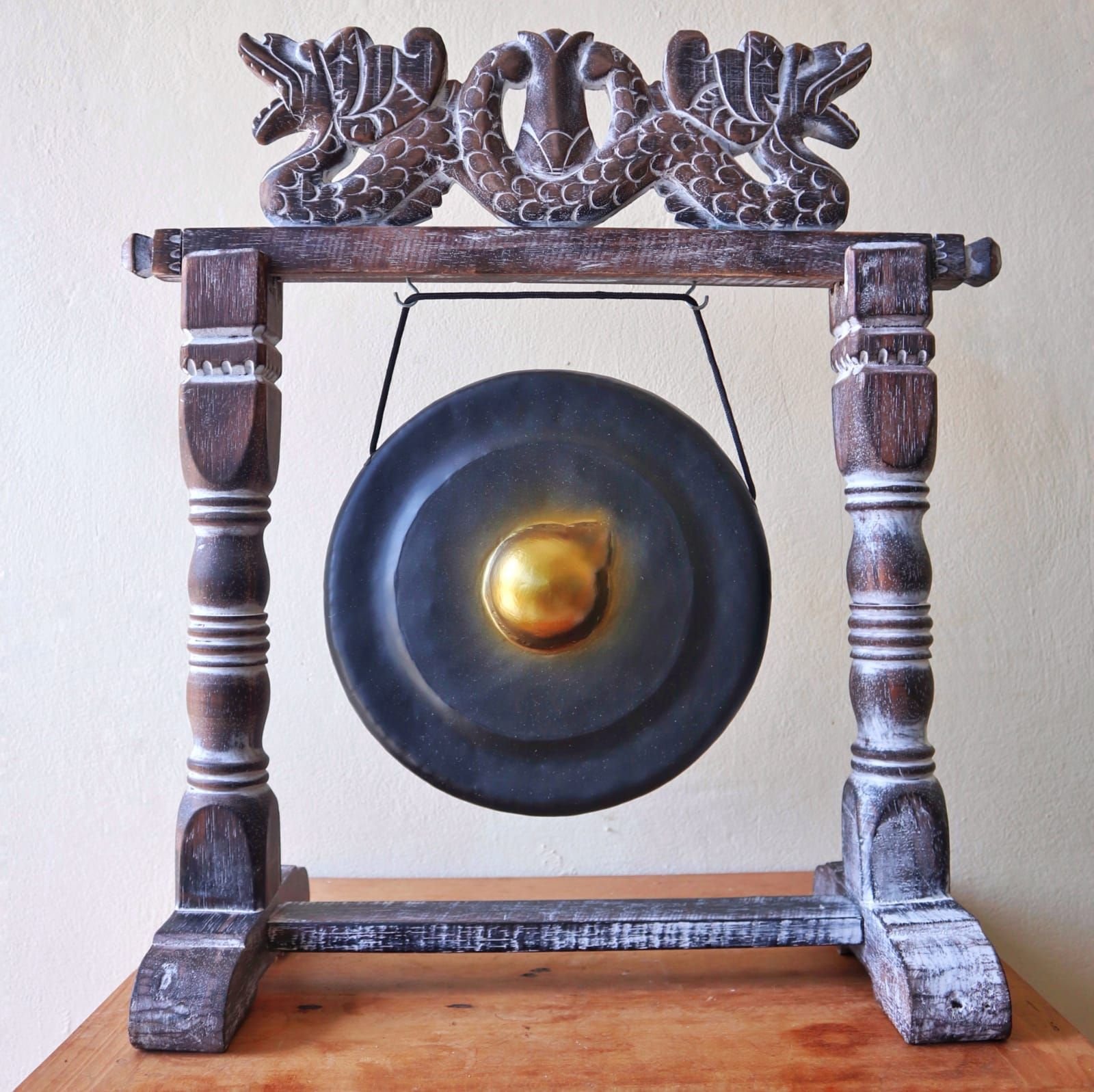 harmonic healing gong on carved stand black Harmonic Healing Gong on Carved Stand Black - Image 7