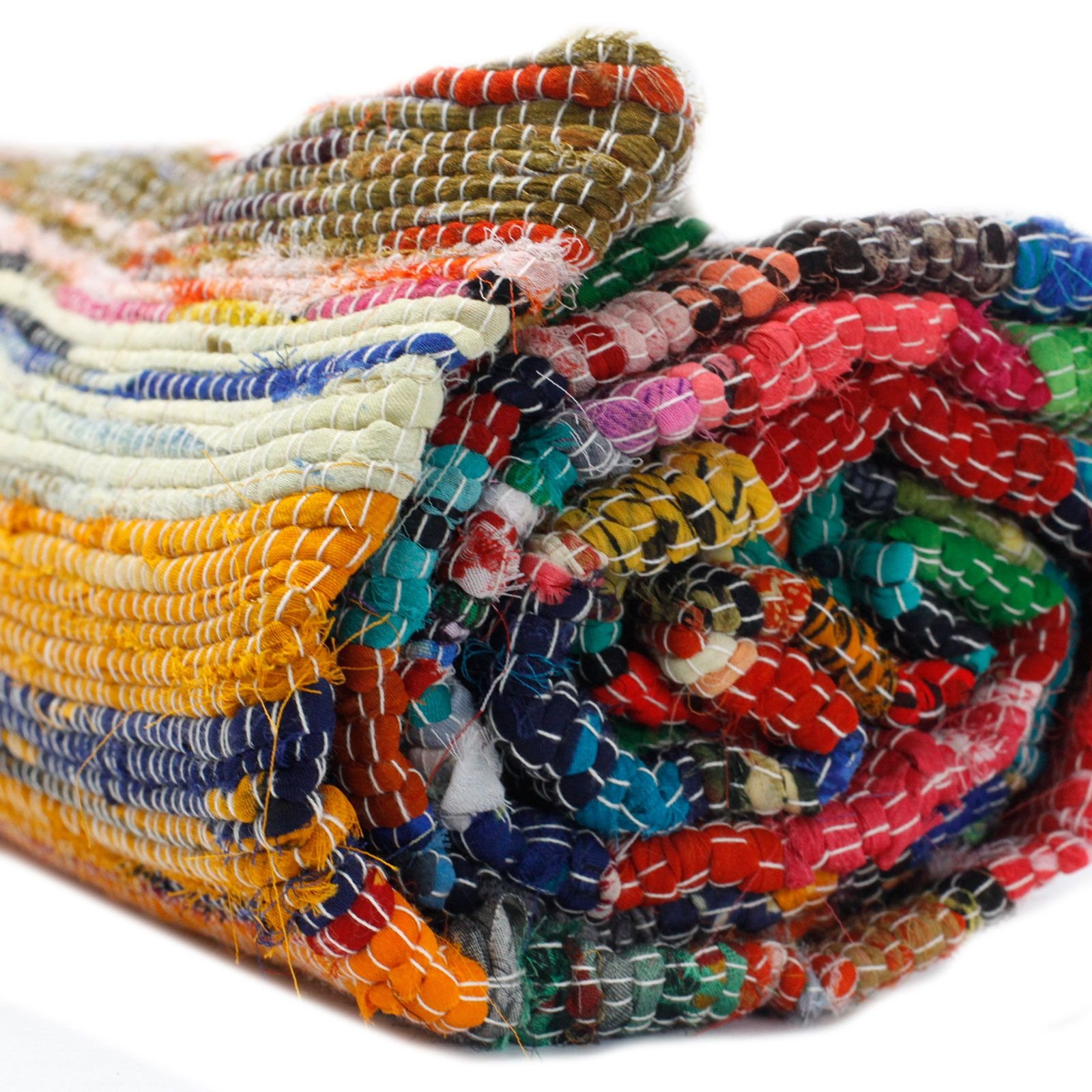 calming neutral rag rug natural cotton Calming Neutral Rag Rug Natural Cotton - Image 3