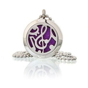 Uplifting Melody Aromatherapy Diffuser Necklace Steel