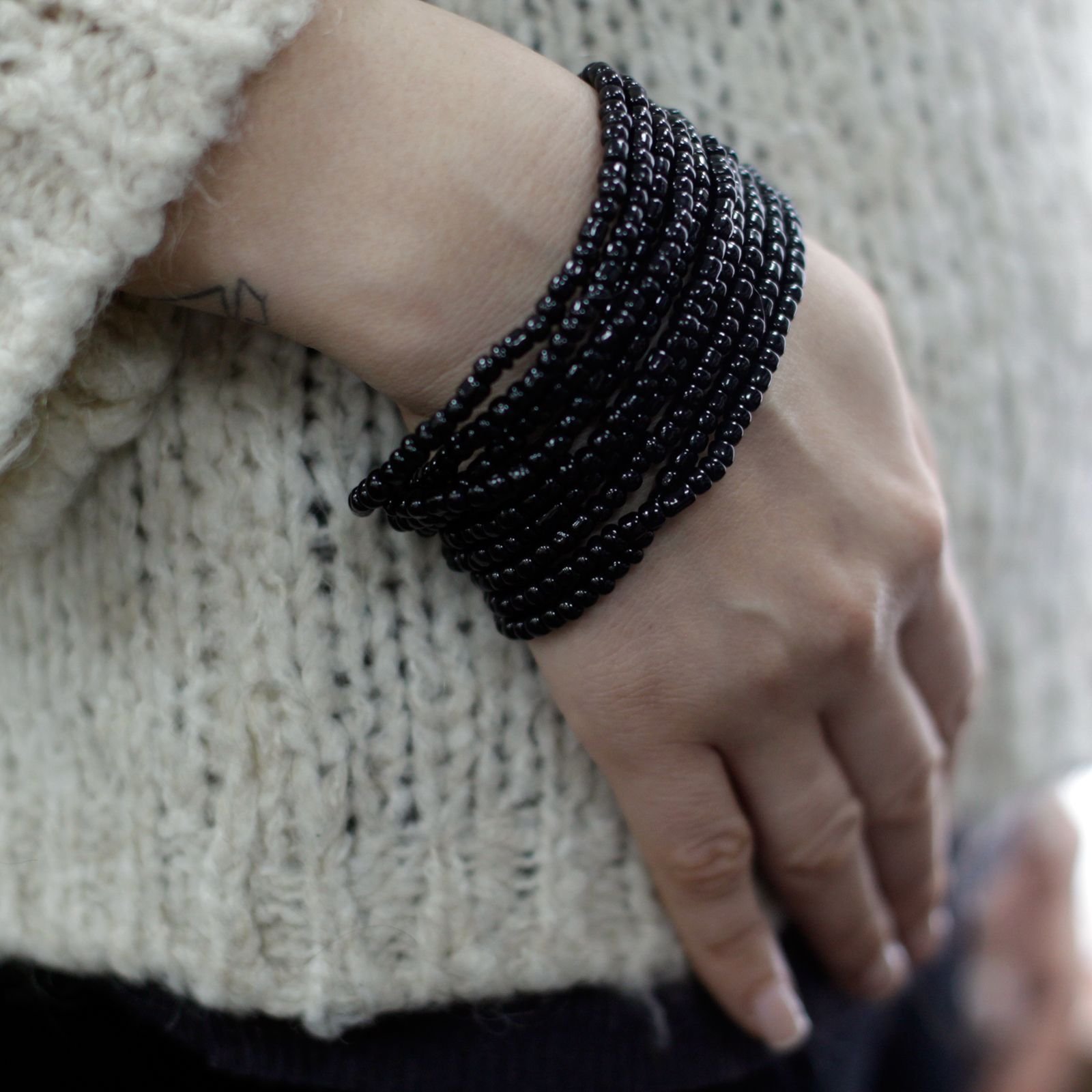 joyful harmony multi-bead wooden clasp bracelet Joyful Harmony Multi-Bead Wooden Clasp Bracelet - Image 5