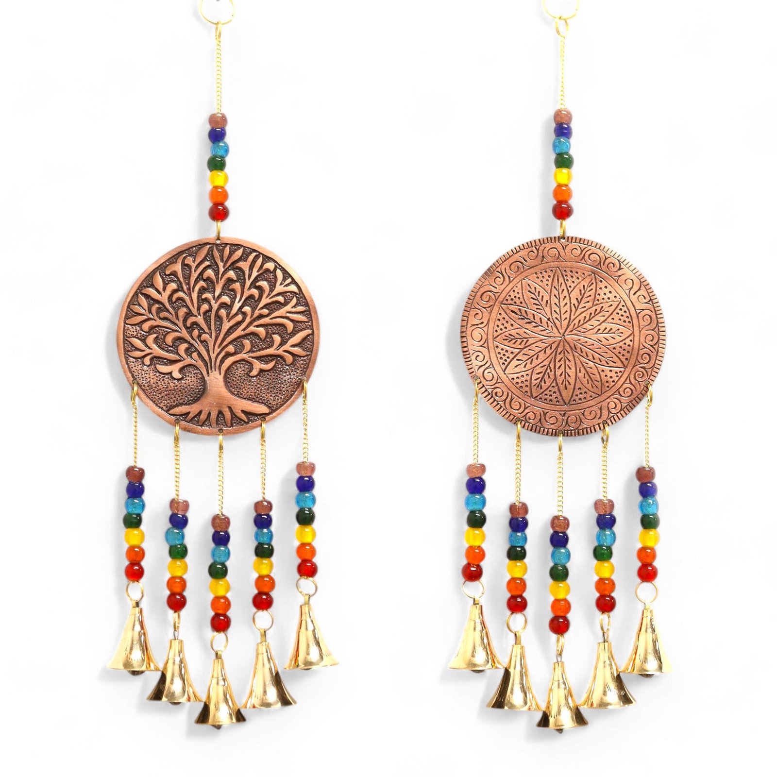 chakra tree of life wind chimes with five bells Chakra Tree of Life Wind Chimes with Five Bells - Image 4