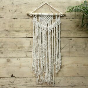 Earthy Statement Macrame Wall Hanging Natural